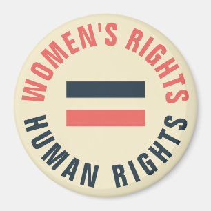 Kvinna rättigheter likställer feministiska magnet