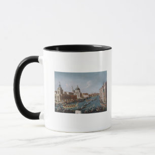 Kvinna Regatta på den storslagna kanalen, Venedig Mugg