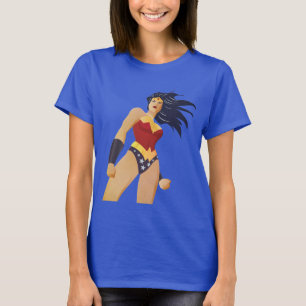kvinna Retro City Sunburst Tee Shirt
