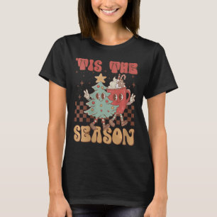 Kvinna Retro-julklapp - säsong Jul Tr T Shirt