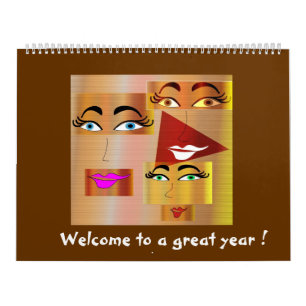 Kvinna roliga kalender