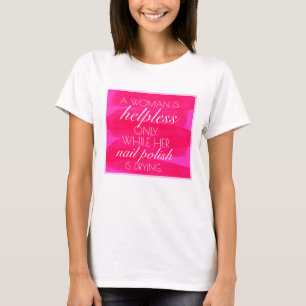 Kvinna roliga T-tröja T-shirt