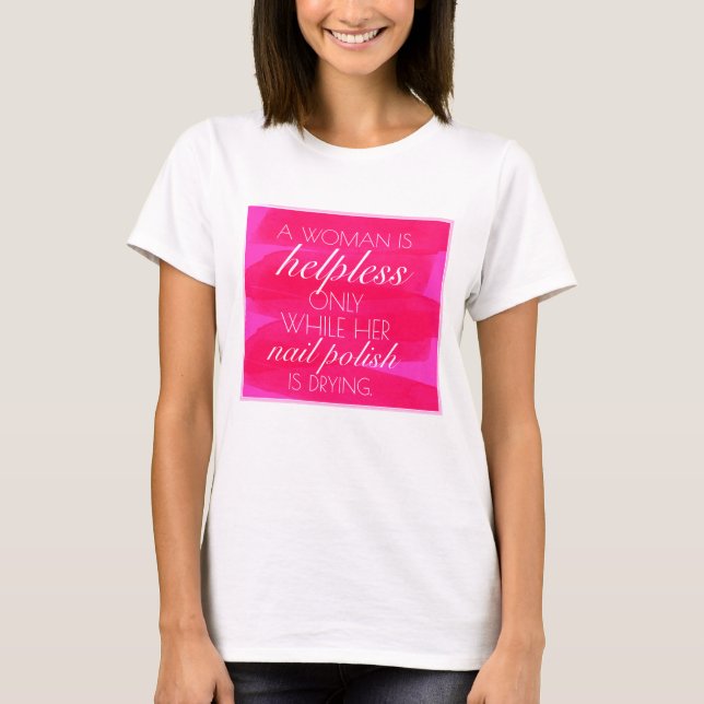 Kvinna roliga T-tröja T-shirt (Framsida)