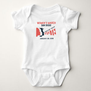 Kvinna Romper för marsSan Diego officiell baby Tee
