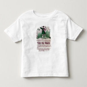 Kvinna rösträttaffisch t shirt
