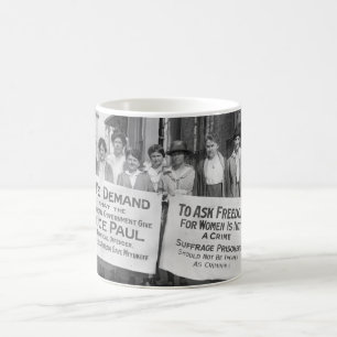 Kvinna rösträttposteringar, 1917 kaffemugg