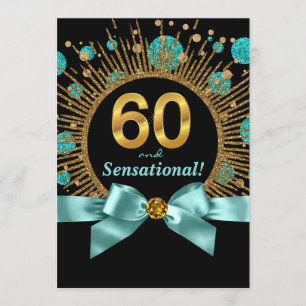Kvinna Sensationell 60-årsdag Inbjudningar