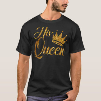 Kvinna sin drottning Krona Romantic Make och maka  T Shirt