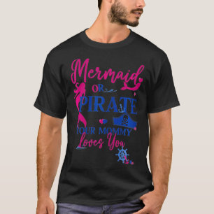 Kvinna Sjöjungfru eller Pirat Din Mamma Kärlek som T Shirt