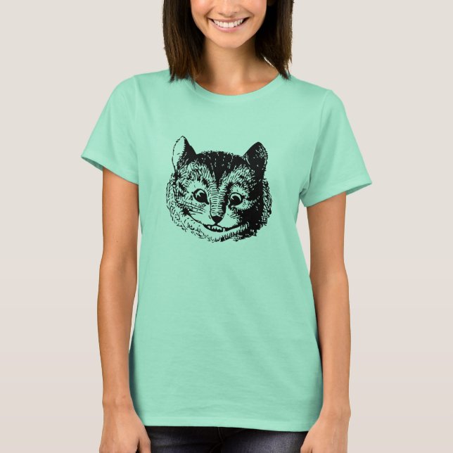 Kvinna skjorta för Cheshire katt T Tee Shirt (Framsida)