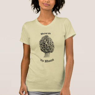Kvinna skjorta för jägare för morelchampinjon t shirt