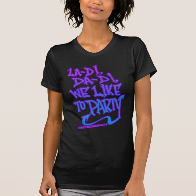 kvinna skjorta för old schoolHIP HOP Tee Shirt (Framsida)