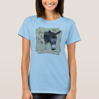Kvinna skjortaåsna t-shirt