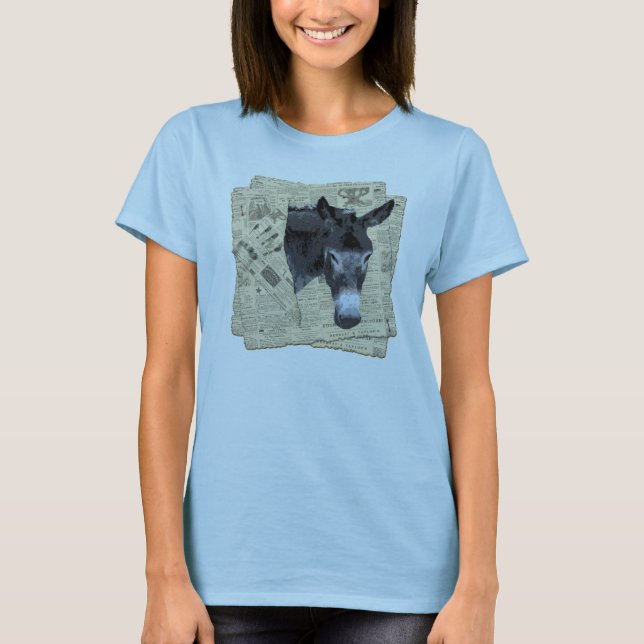 Kvinna skjortaåsna t-shirt (Framsida)