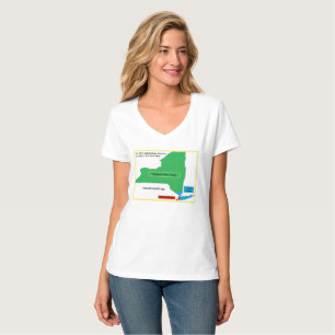 Kvinna skjortan för Divide som NYS är tillgängl T Shirt