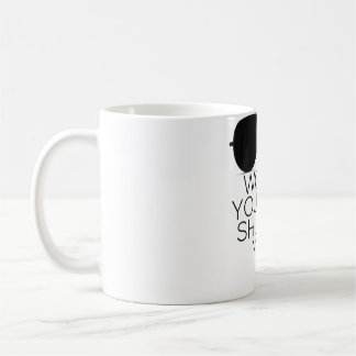 Kvinna skulle du bara hålla tyst på Man Biden Harr Kaffemugg