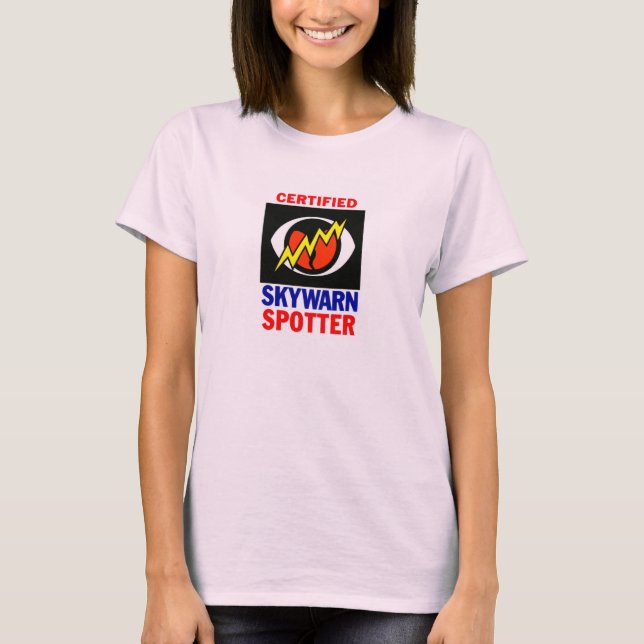 Kvinna Skywarn T'shirt T-shirt (Framsida)