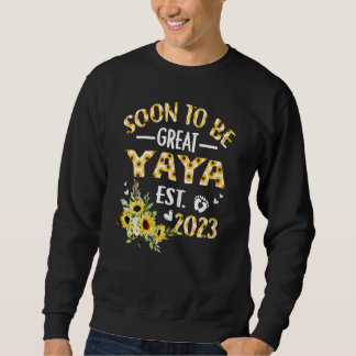 Kvinna snart till Yaya 2023 Solros New Yaya 7 Lång Ärmad Tröja