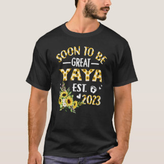 Kvinna snart till Yaya 2023 Solros New Yaya 7 T Shirt