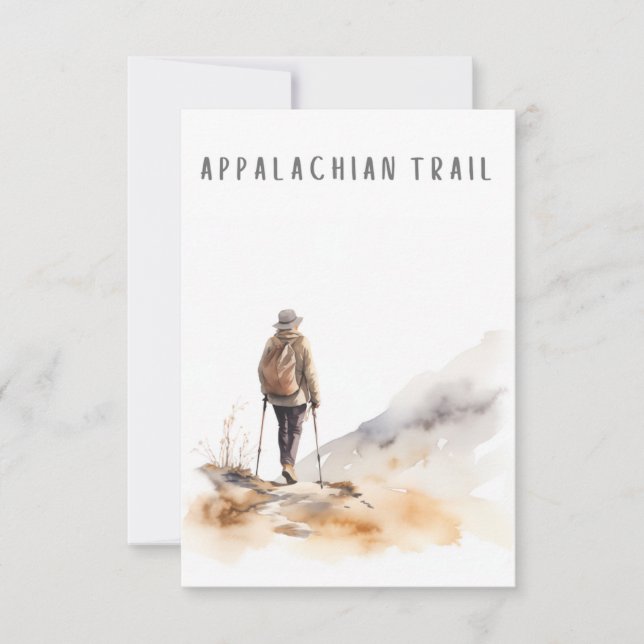 Kvinna som döljer det tomma kortet för Appalachian Tack Kort (Framsida)