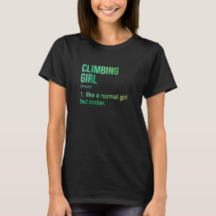 Kvinna som en vanlig flicka men kylare t shirt