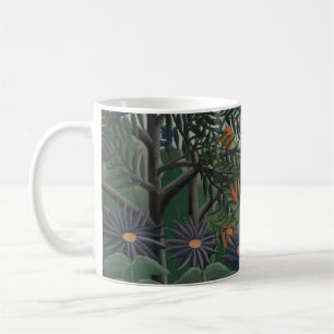 Kvinna som går i en exotisk skog, Henri Rousseau Kaffemugg