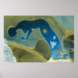 Kvinna som göras av kosmoset/affischen poster