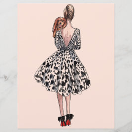 Kvinna som håller en hund modeillustration