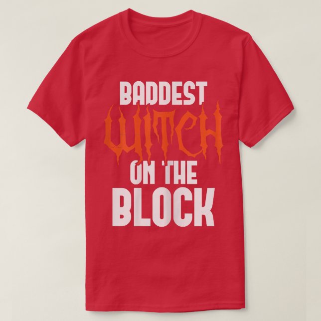 Kvinna som har flest kliv på blocket - gotin Witch T Shirt (Design framsida)
