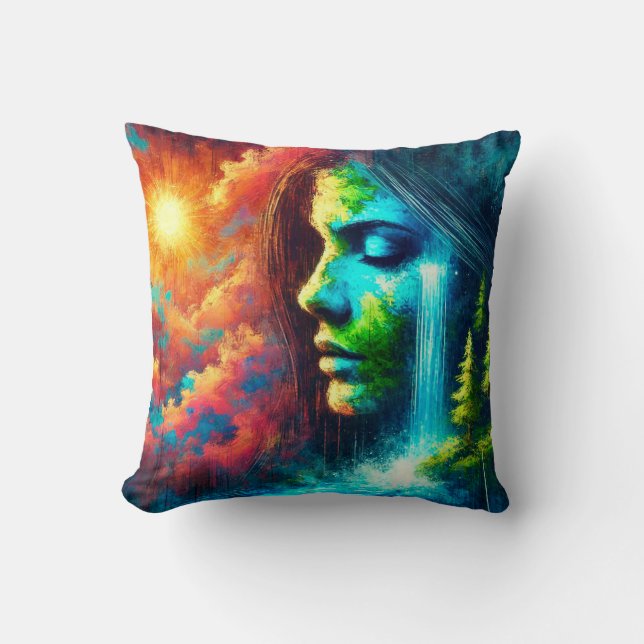 Kvinna som jord: Miljön och livet Kudde (Framsida)