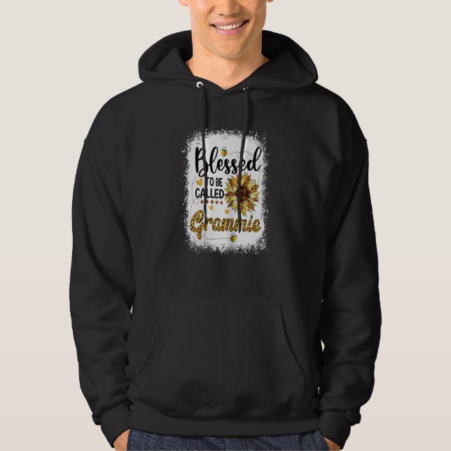 Kvinna som kallats "Grammie Solrossolrosmåne" Hoodie (Framsida)