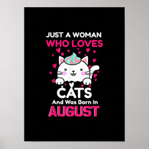 Kvinna som Kärlek äter och som fötts i augusti Poster
