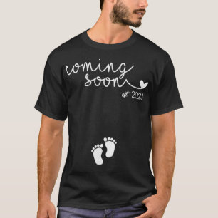 Kvinna som kommer snart 2023-Graviden Mors dag T Shirt
