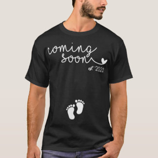 Kvinna som kommer snart 2023-Graviden Mors dag T Shirt