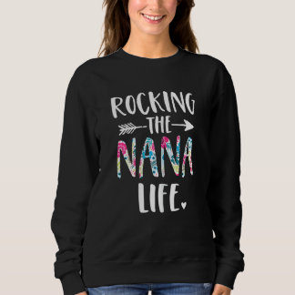 Kvinna som roterar Nana Life New Grandma Granny ti T Shirt
