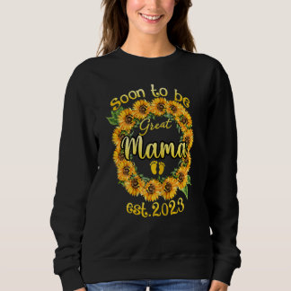 Kvinna som snart blir Mamma 2023 Solrosny Mamma 1 T Shirt