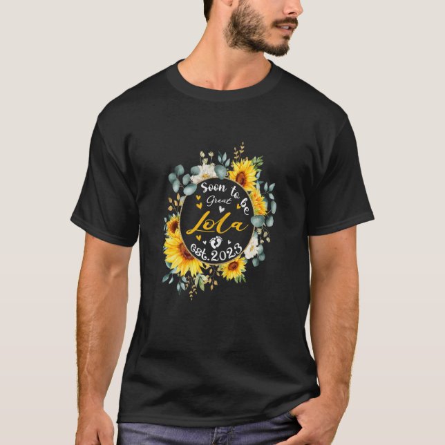 Kvinna som snart ska vara Lola 2023 Solros New Lol T Shirt (Framsida)