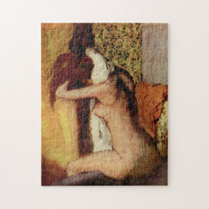 Kvinna som torkar Nacke av Edgar Degas Pussel
