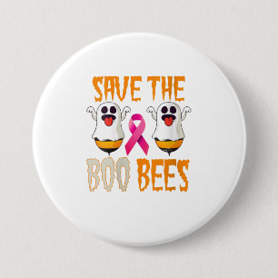 Kvinna Spara i Boo Bees Breast Awareness Pi Knapp