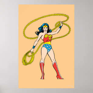  kvinna stående med Lasso Poster