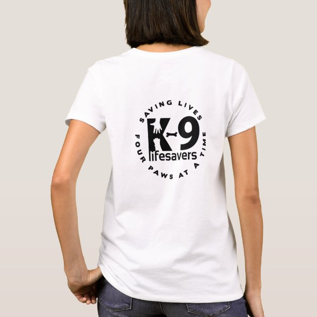 Kvinna, standardtröja T-Logotyp T Shirt (Baksida)