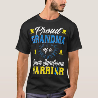 Kvinna stolt farmor från Downs syndrome-krigare Aw T Shirt