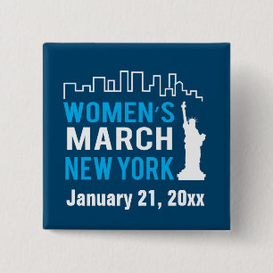Kvinna systermars New York Januari Knapp