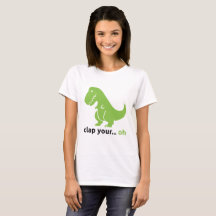 Kvinna "T-Rex" grundläggande T-tröja