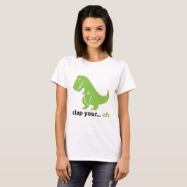 Kvinna "T-Rex" grundläggande T-tröja Tee Shirt