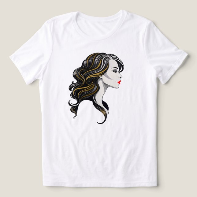 kvinna t shirt (Design Framsida)