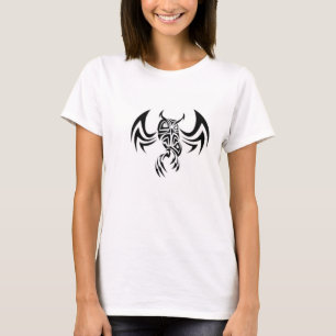 Kvinna T-shirt med stamhöna Uggla