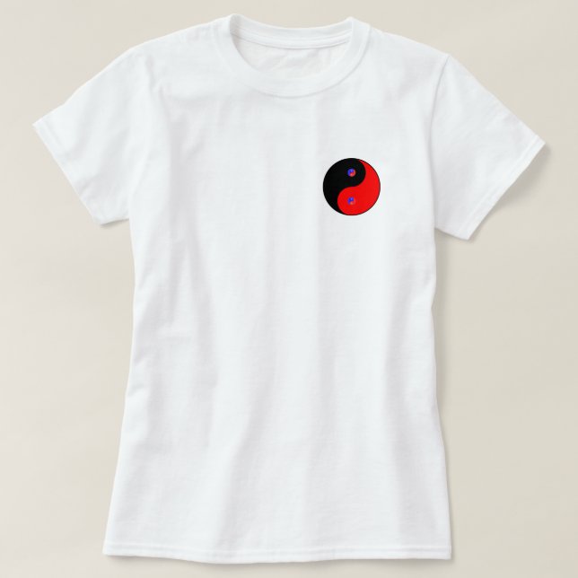kvinna t-skjorta för tai-chi t shirt (Design framsida)