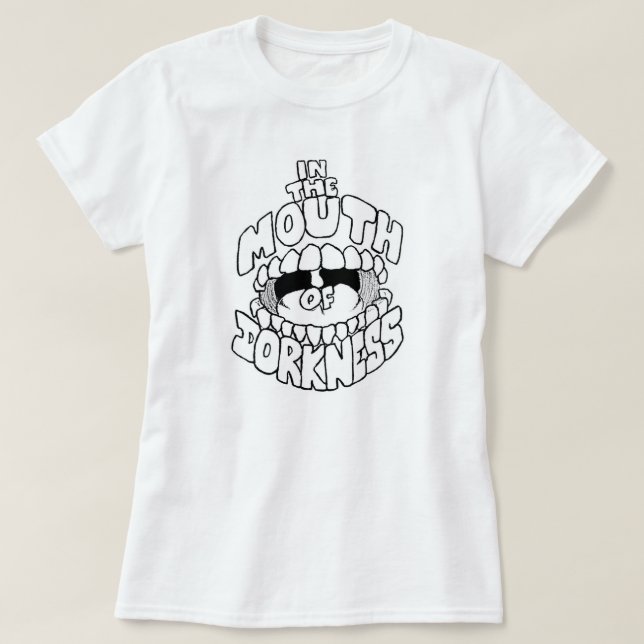 Kvinna T-tröja för ITMOD-logotyp (vit) Tee (Design framsida)