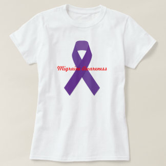 Kvinna T-tröja för migränmedvetenhet Tee Shirt